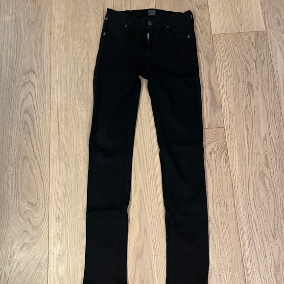 Citizen of Humanity Slick Skinny Leg jet black size 27 - Picture 1 of 5